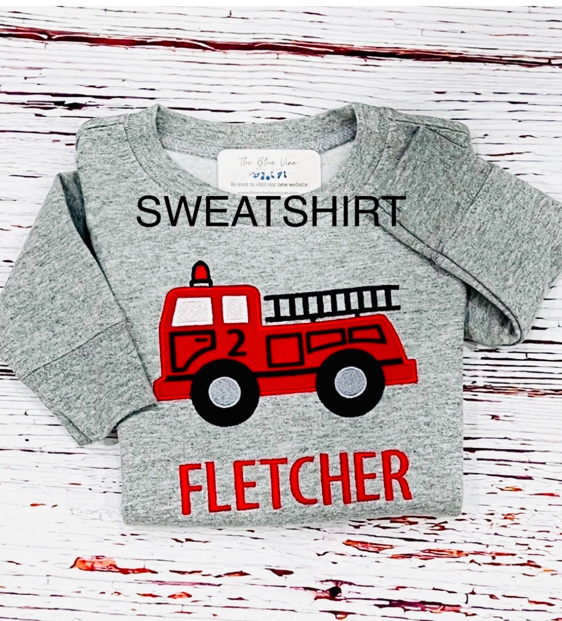 Fire Truck Birthday Shirt for Boys, Cute Fire Engine TShirt Gift, Ages 1-9, Ideal Fireman Birthday Outfit & Party Wear