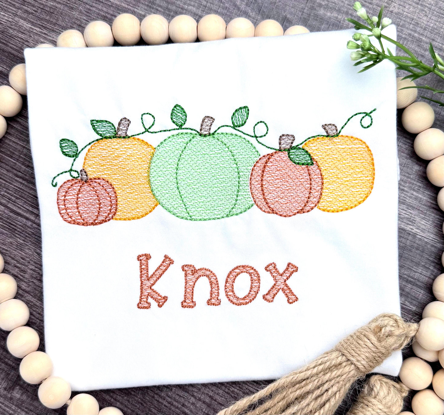 Kids Fall shirt, Personalized Pumpkin Patch Tshirt, Emroidered Pumpkins, Boy or Girl