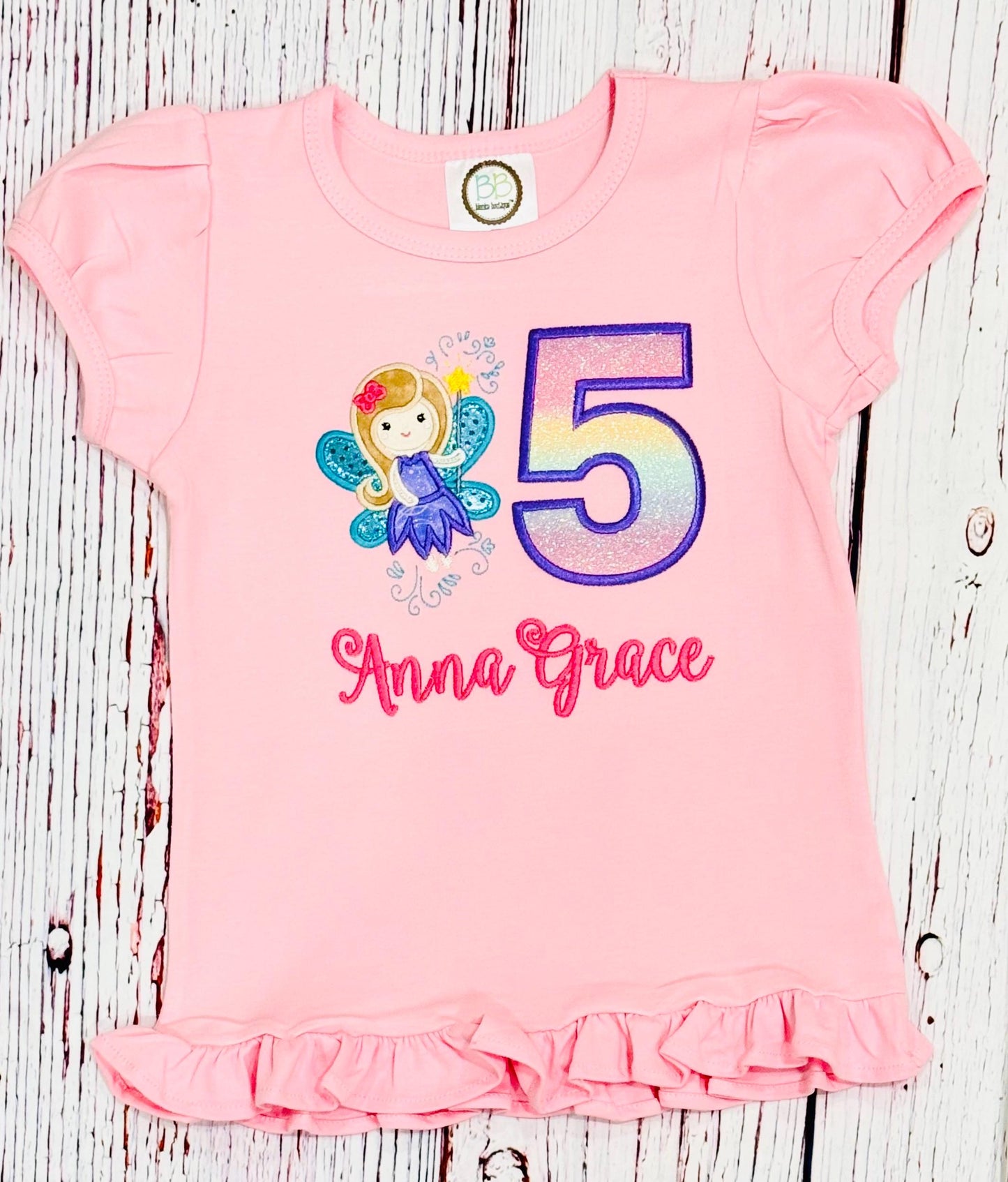 Fairy Princess Birthday Shirt, Glitter Fairy 1st 2nd 3rd 4th 5th 6th 7th 8th 9th Birthday shirt