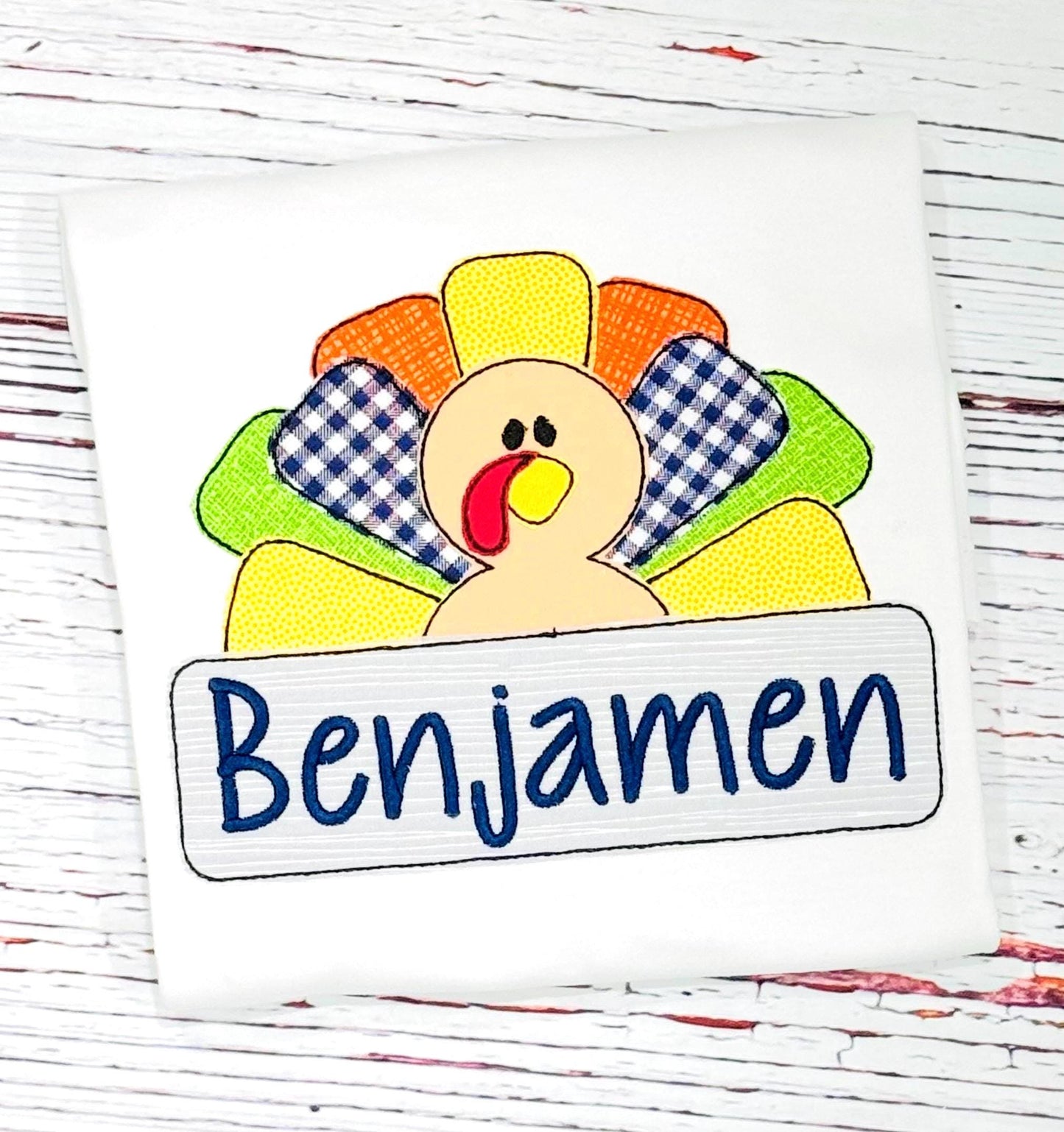 Thanksgiving Turkey Fall Personalized Embroidery Appliqued Shirt For Boys or Girls