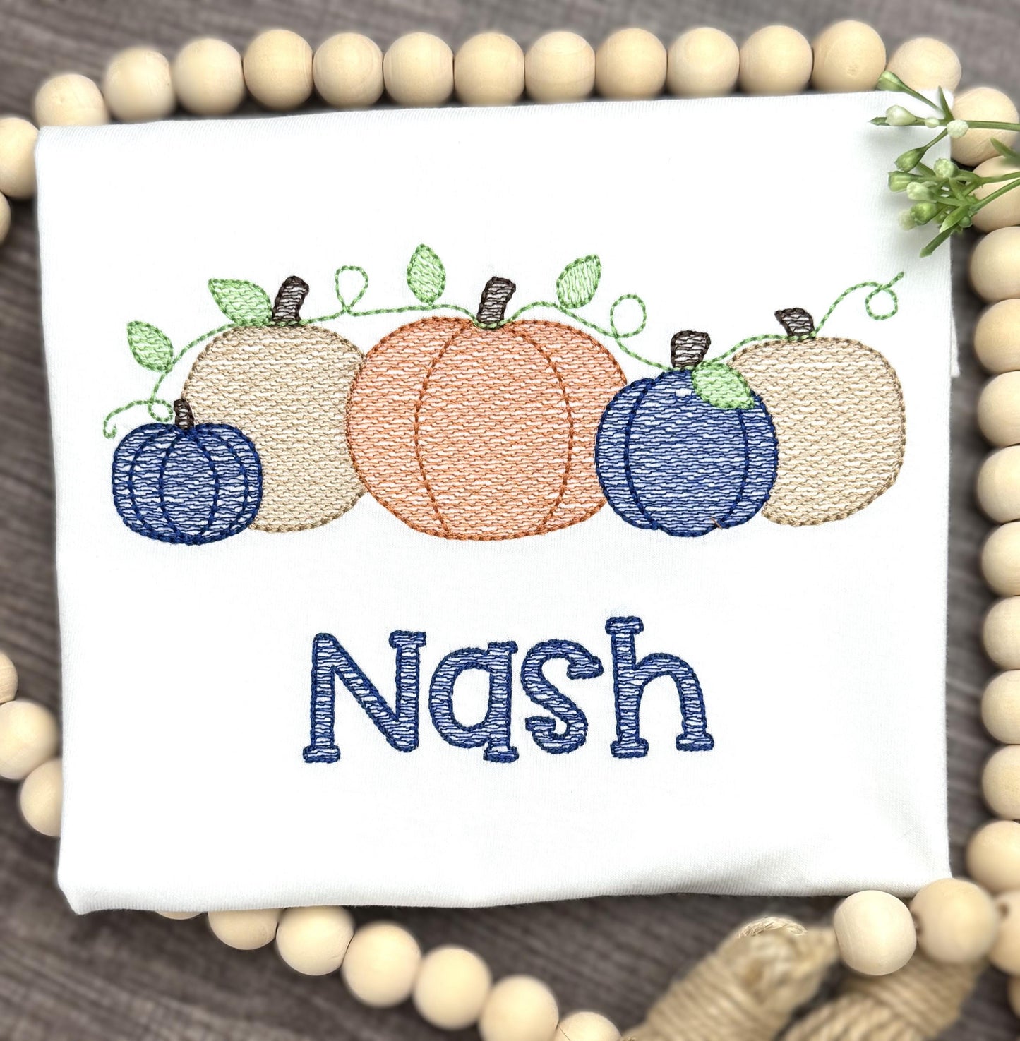 Boys Fall shirt, Personalized Pumpkin Patch Tshirt, Emroidered Pumpkins