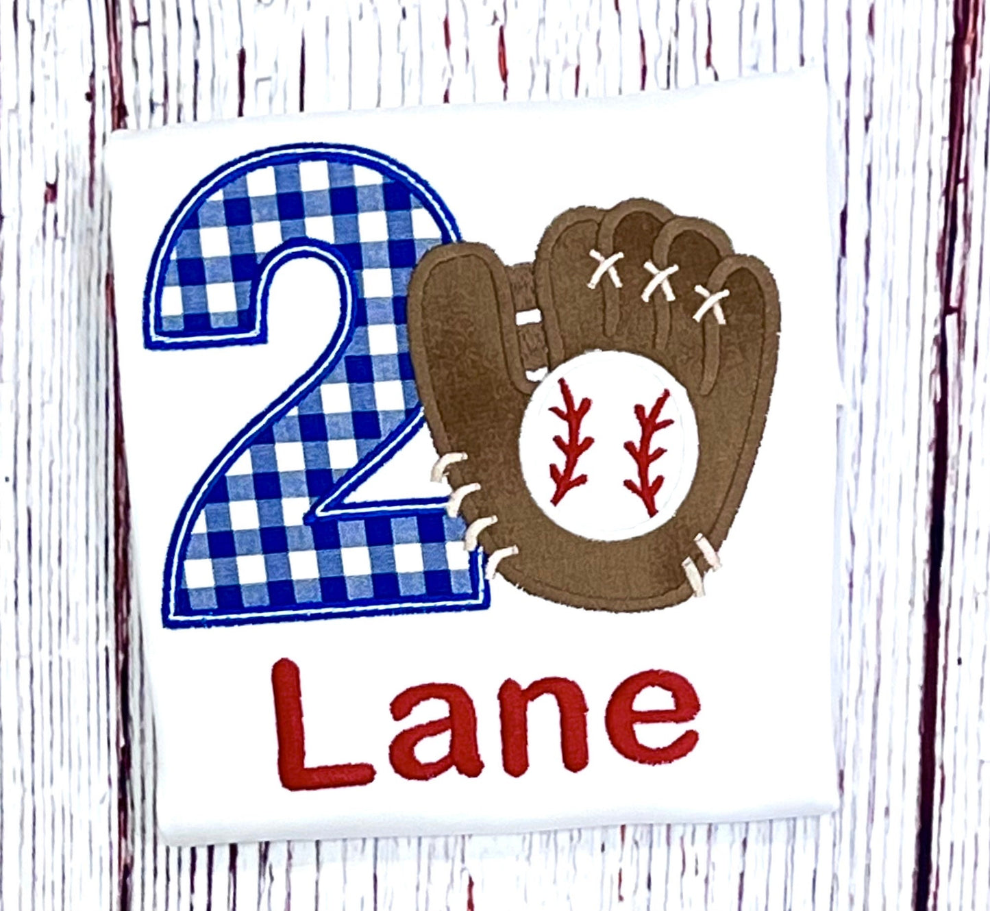 Baseball Birthday Shirt, Personalized Boys 2nd Birthday Embroidered Baseball Tee for Any Age Custom Kids Party Outfit