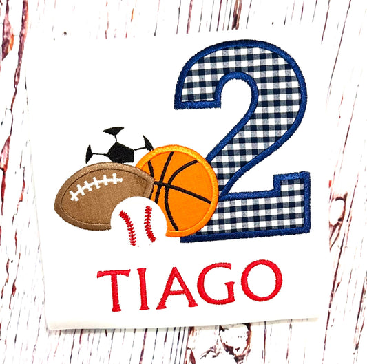 Boys All Sports Shirt, Baseball Shirt, Basketball Shirt, Soccer Shirt, Football Shirt, Sports Gift